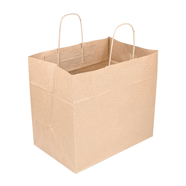 SACS SOS TRAITEUR AVEC ANSES 90 G/M2 32+21x28,5 CM NATUREL KRAFT
