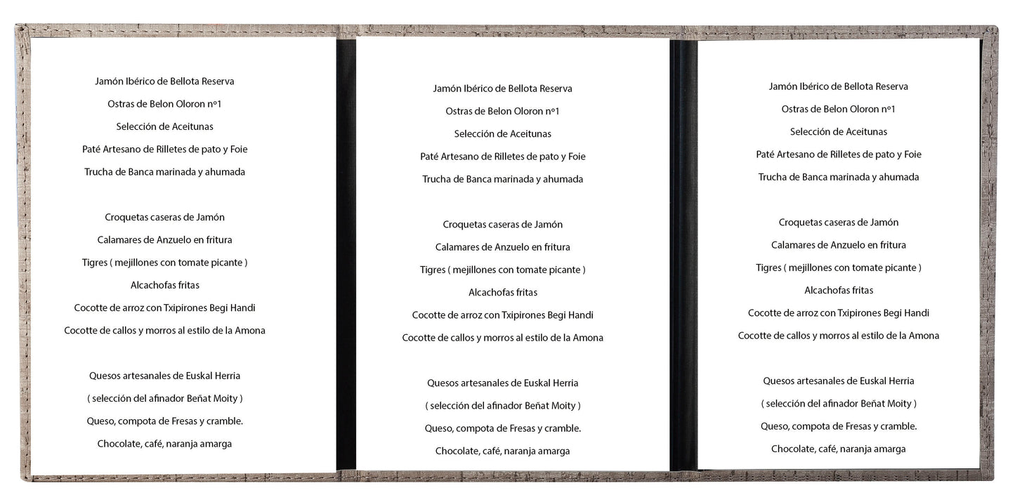 Porte menu Marcel
