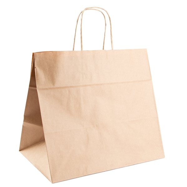 SACS SOS TRAITEUR AVEC ANSES 90 G/M2 32+21x28,5 CM NATUREL KRAFT