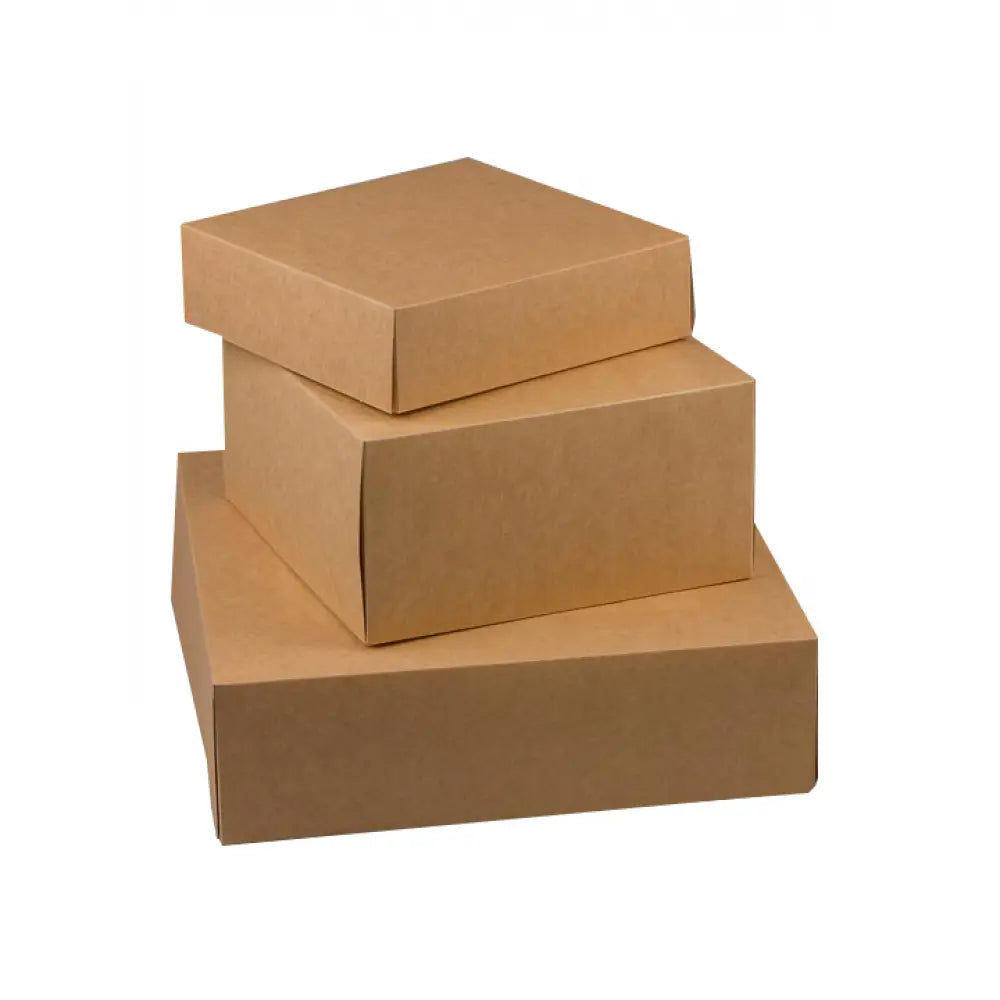 Boite patissière blanche hauteur 8 cm - Grande taille (à partir de 500 exemplaires)