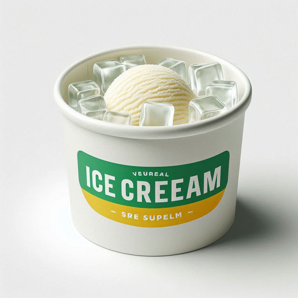 Pot à glace carton personnalisé