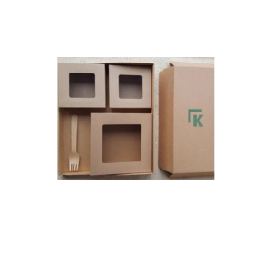 Plateau repas carton à compléter par 3 boites BSK