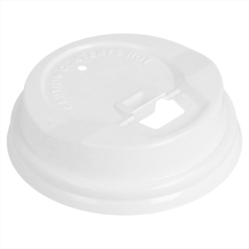 COUVERCLES HAUTS POUR GOBELETS 120 ML BLANC PLASTIQUE PS