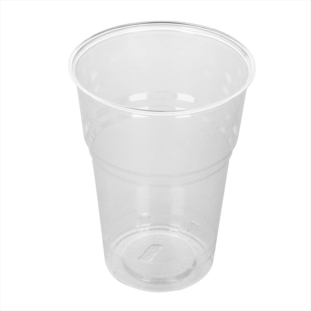 Gobelets compostables 400 ml ø 8,5x11,2 cm transparent pla - carton de 1000 unités