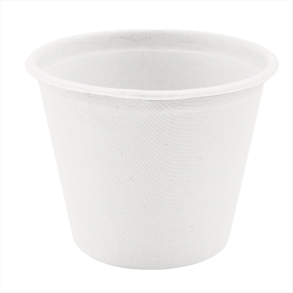 Gobelets compostable et biodegradable 425 ml ø 10,5x8,3 cm blanc canne à sucre - carton de 600