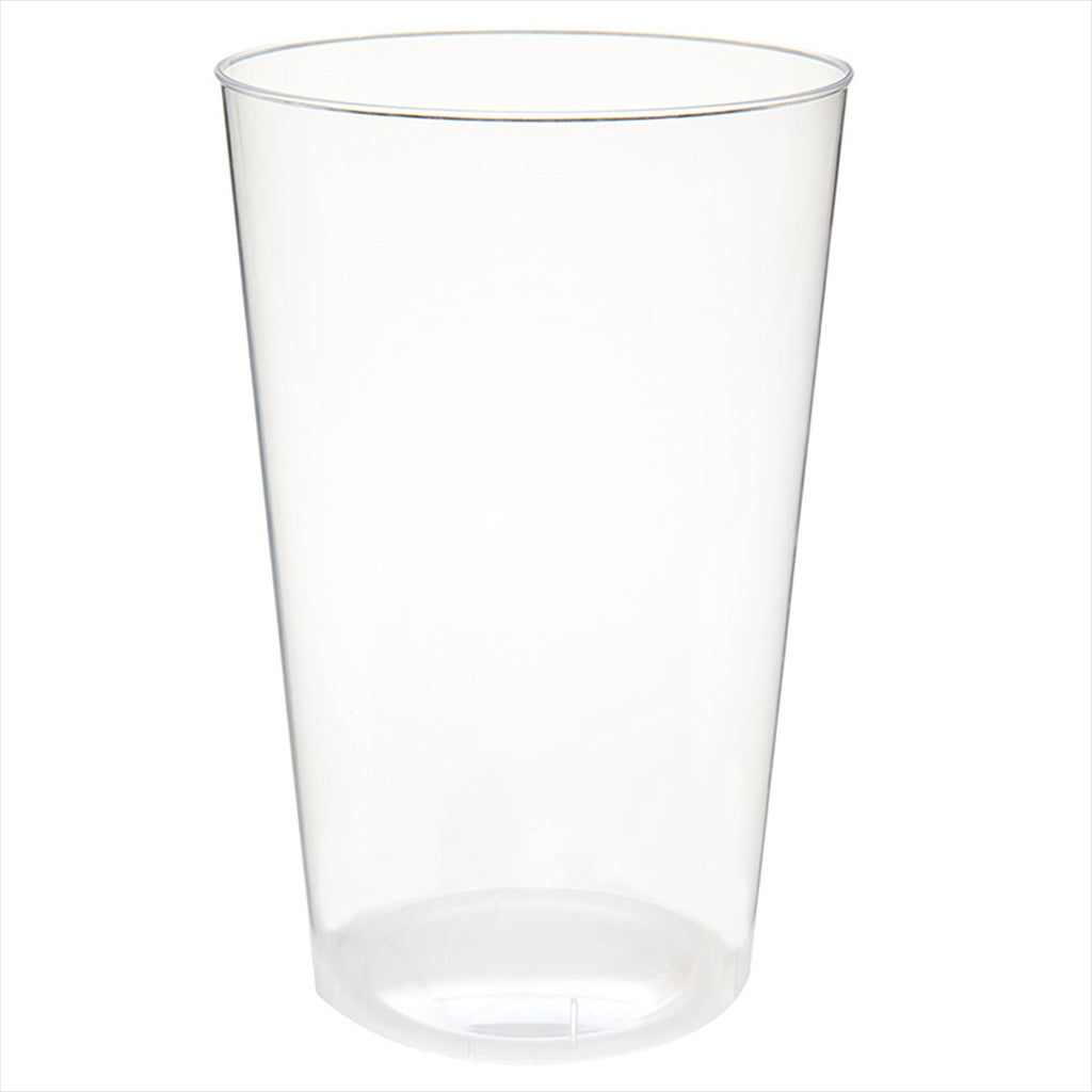 Verres injectés 400 ml ø 8,5x13 cm transparent plastique ps - carton de 500 unités