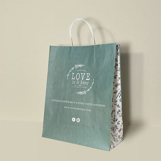 SACS SOS TRAITEUR AVEC ANSES 90 G/M2 36+21x33,5 CM NATUREL KRAFT