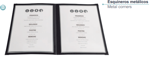 Porte menu PVC