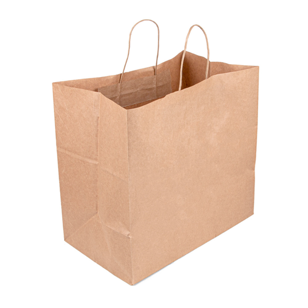 SACS SOS TRAITEUR AVEC ANSES 90 G/M2 36+21x33,5 CM NATUREL KRAFT