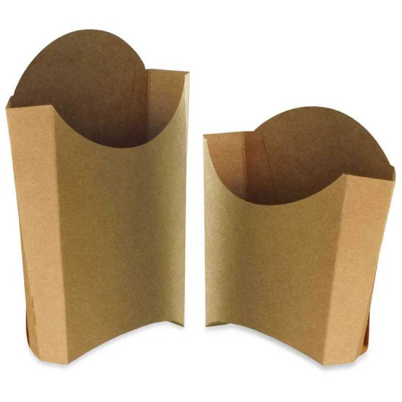 Cornet de frites carton brun