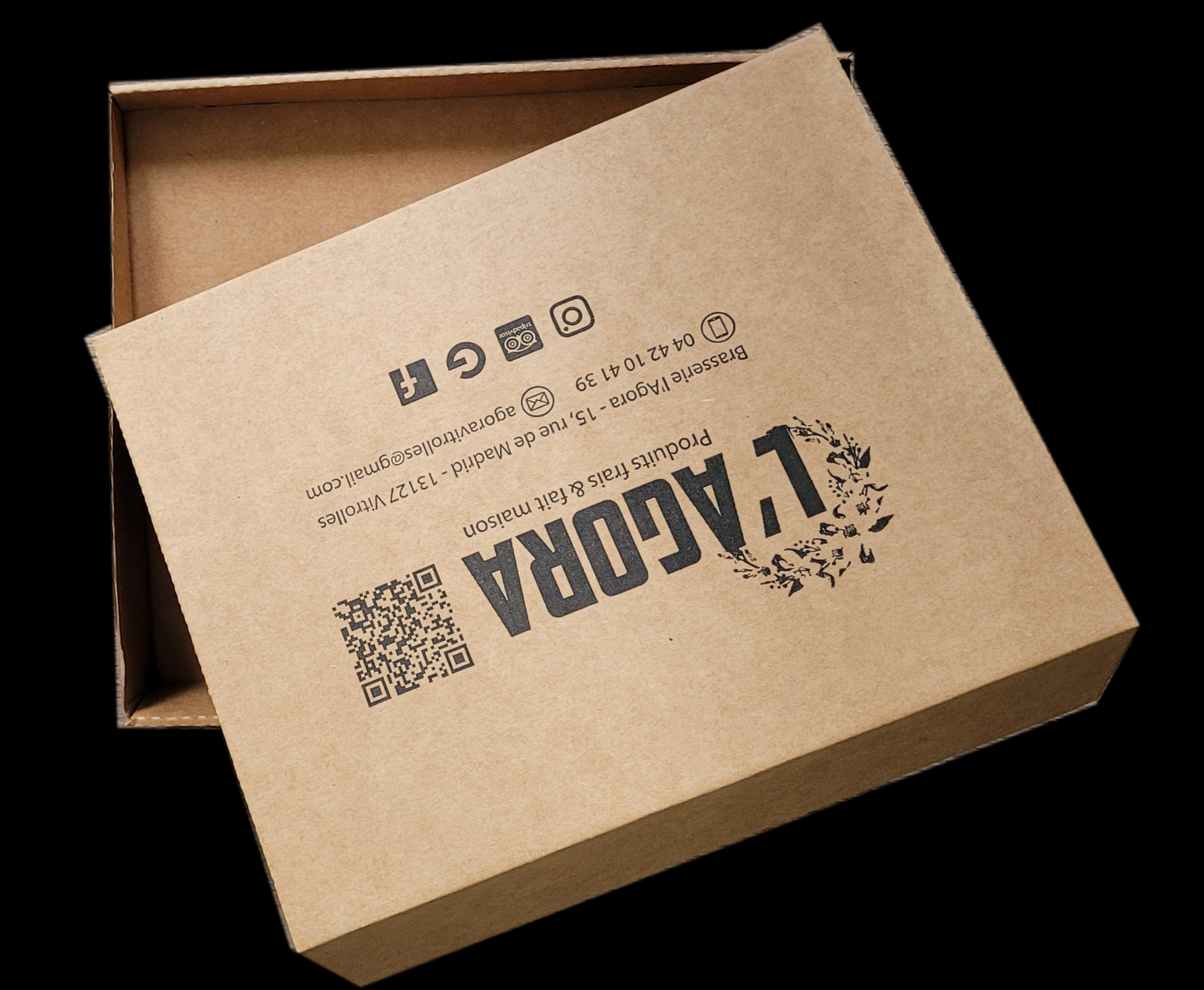 Plateau repas carton à compléter par 3 boites BSK