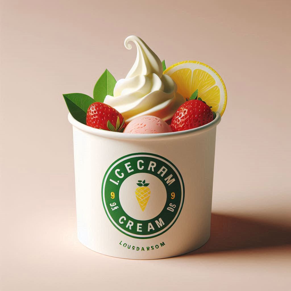 Pot à glace carton personnalisé