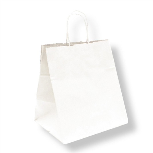 SACS SOS TRAITEUR AVEC ANSES 90 G/M2 26+20x27 CM BLANC CELLULOSE