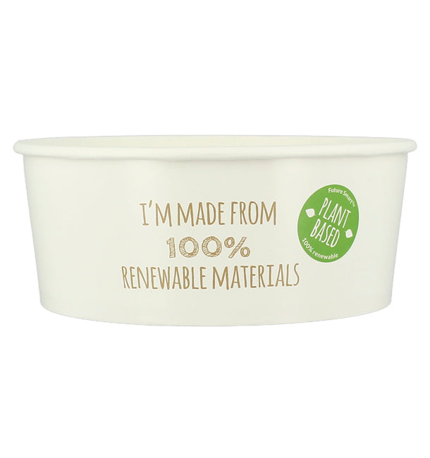 Pot à salade carton blanc