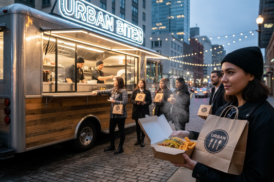 Emballage food truck personnalisé : checklist identité visuelle et formats carton