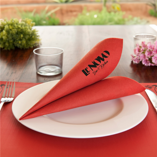 Serviette papier personnalisée restaurant avec logo
