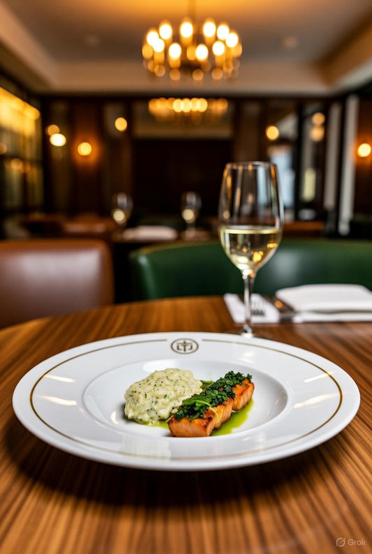 Vaisselle personnalisée en porcelaine pour restaurants avec logo sur mesure