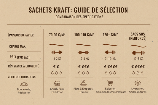 Sacs kraft : tailles, résistance, anses… comment bien choisir ?