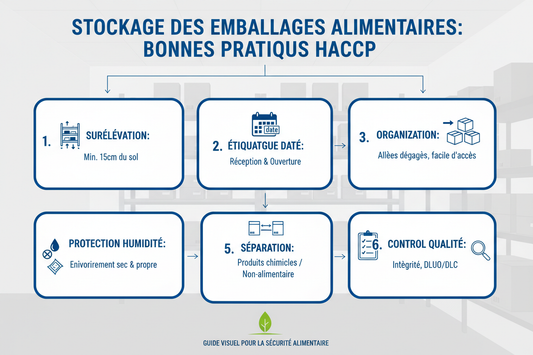 Stockage des emballages en cuisine : les règles simples HACCP