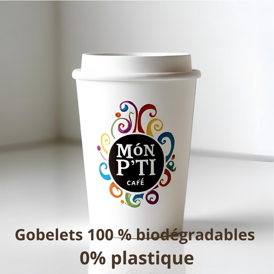 GOBELET CARTON 100 % BIODEGRADABLE toutes tailles