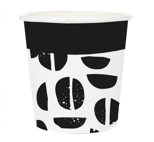 GOBELETS BOISSONS CHAUDES 1 PAROI 'JAVA' 120 OU 180 ML  + 18 PE G/M2 Ø6,2/4,5x6 CM BLANC CARTON (1000 UNITÉS)