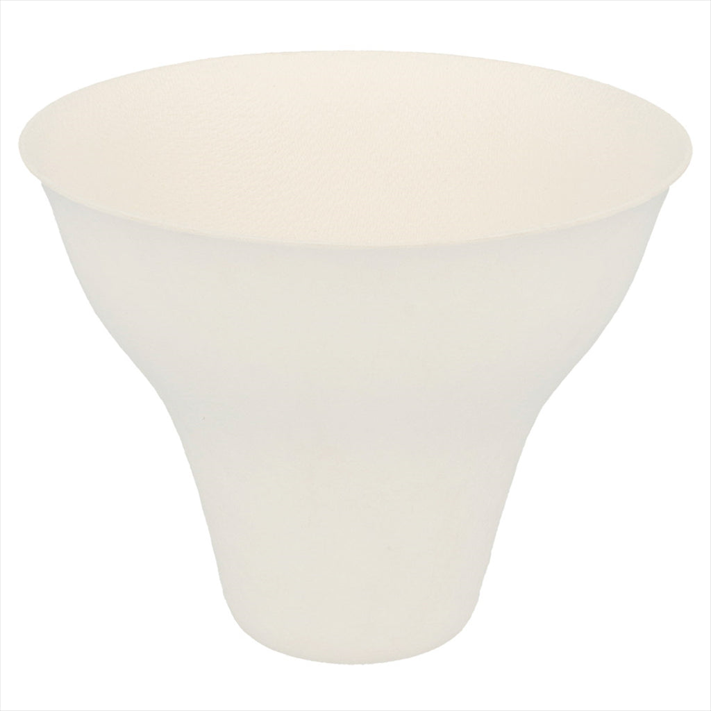 Verres à vin compostable et biodegradable 260 ml ø 9,9x8 cm blanc canne à sucre - carton de 200