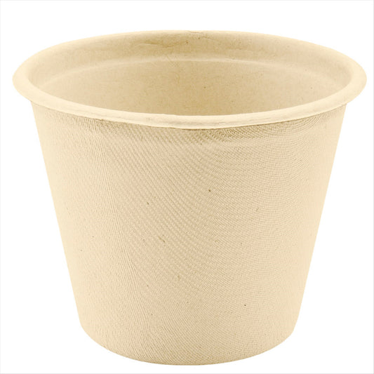 Gobelets compostable et biodegradable 425 ml ø 10,5x8,3 cm naturel canne à sucre - carton de 600