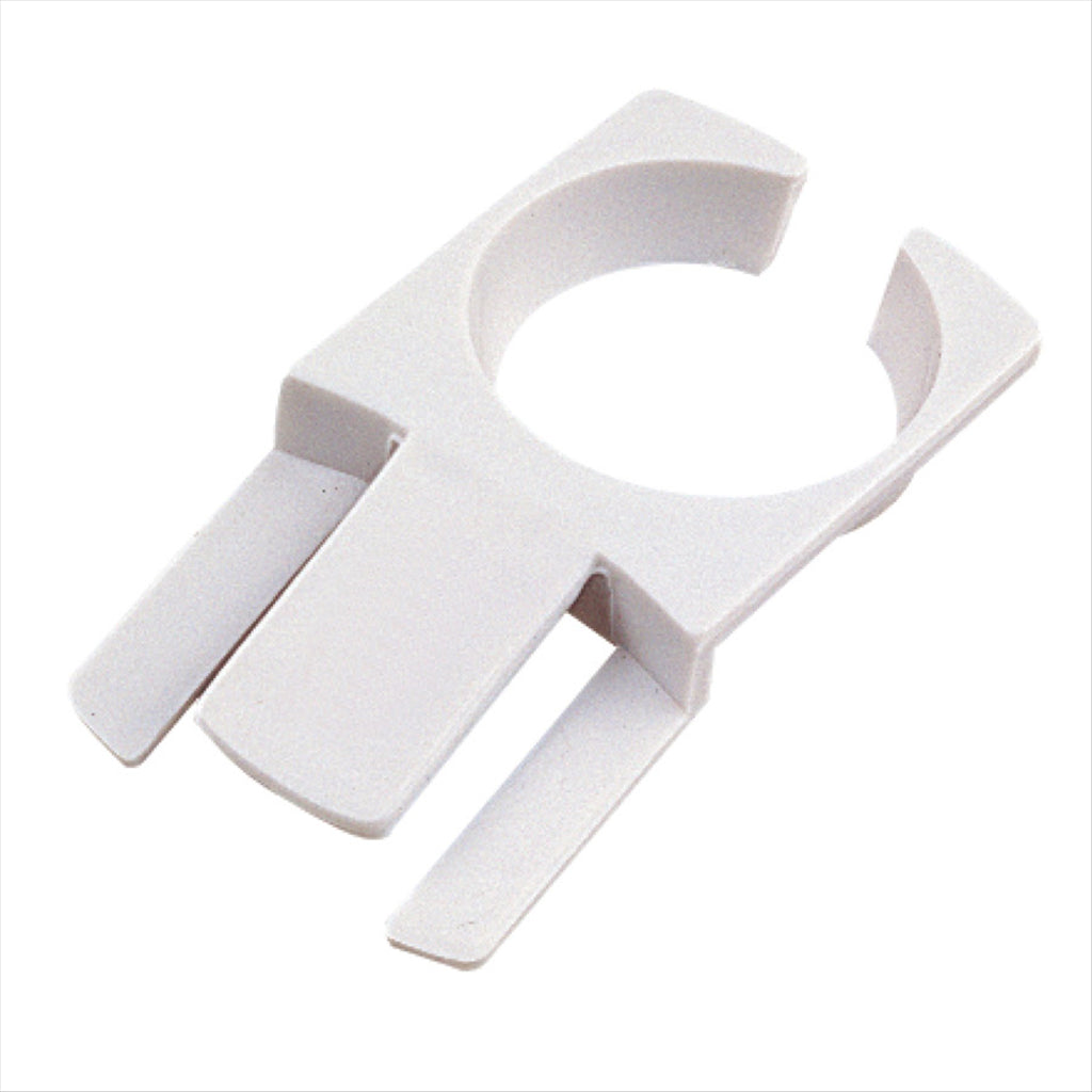 Porte-verres pour fixer à l'assiette 7,5x4,2 cm blanc plastique - carton de 200 unités