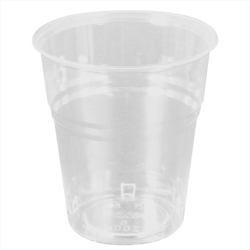 Gobelets compostables 200 ml ø 7,85x8 cm transparent pla - carton de 1500 unités