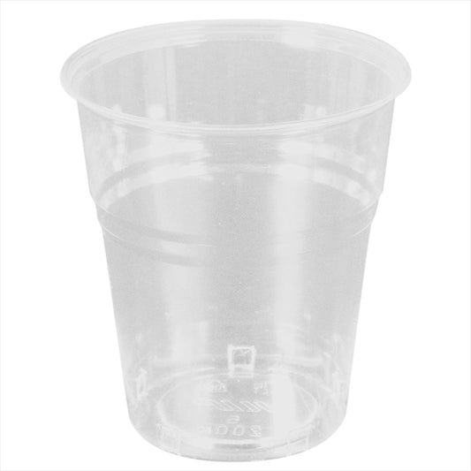 Gobelets compostables 200 ml ø 7,85x8 cm transparent pla - carton de 1500 unités
