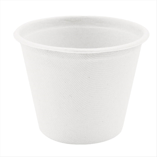 Gobelets compostable et biodegradable 425 ml ø 10,5x8,3 cm blanc canne à sucre - carton de 600