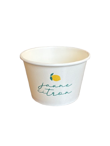 Pot à glace personnalisé avec logo