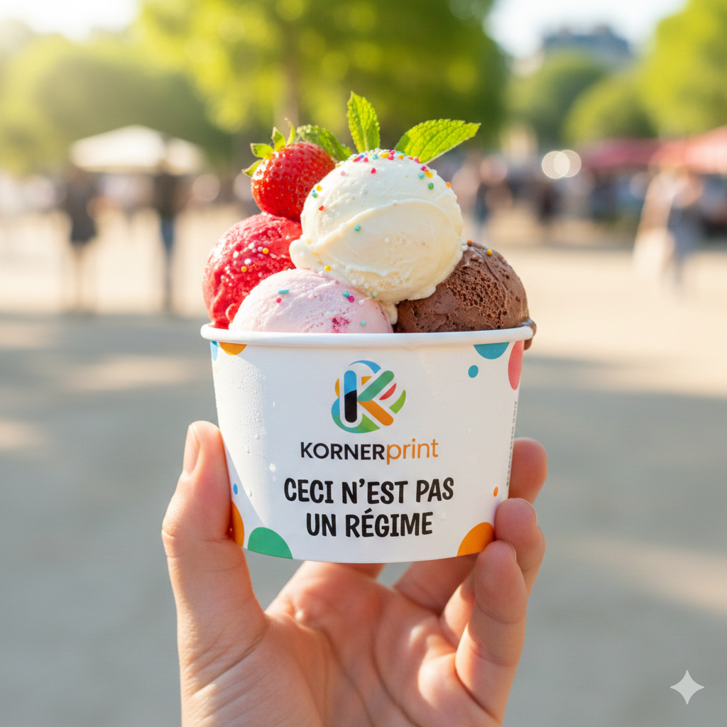 Pot à glace personnalisé