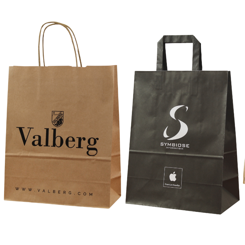 votre logo sur un sac papier