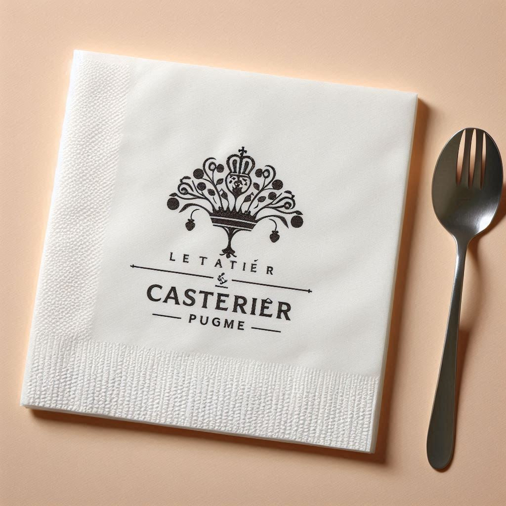 Serviette cocktail pure ouate personnalisée Publicitaire