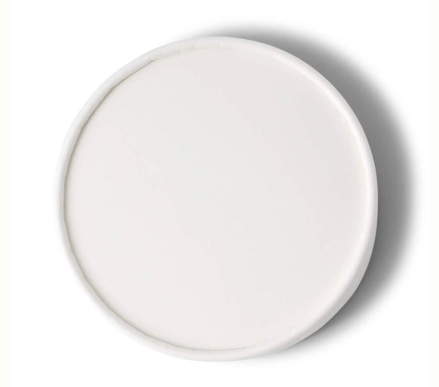 Couvercle blanc pour gobelet carton 18cl ø72 - carton de 1000 - covgm6ozcarb